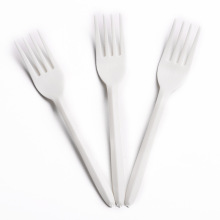 Biodegradable white fork 4.5"